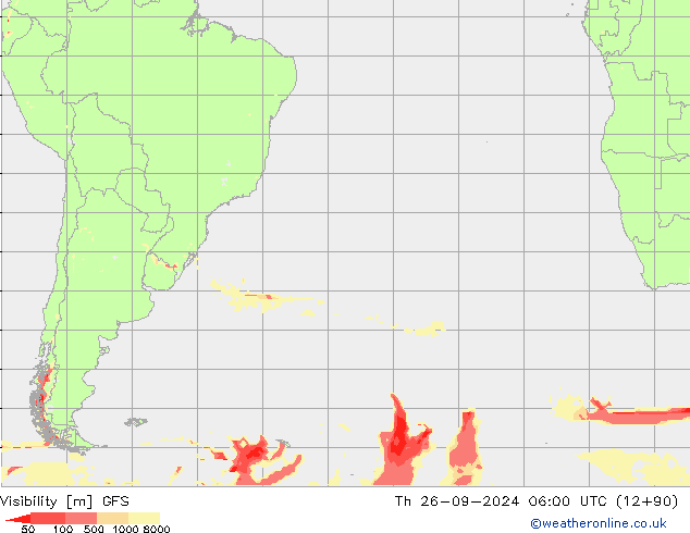 видимость GFS чт 26.09.2024 06 UTC