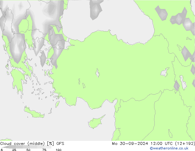 Nubi medie GFS Settembre 2024