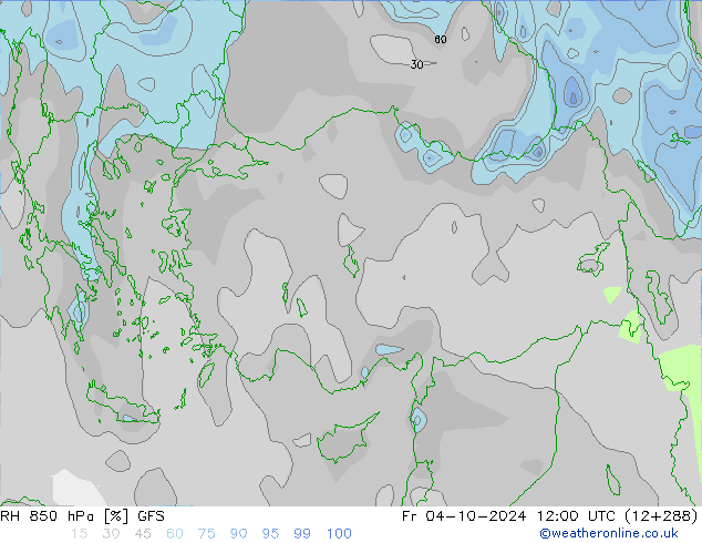 RH 850 hPa GFS Fr 04.10.2024 12 UTC