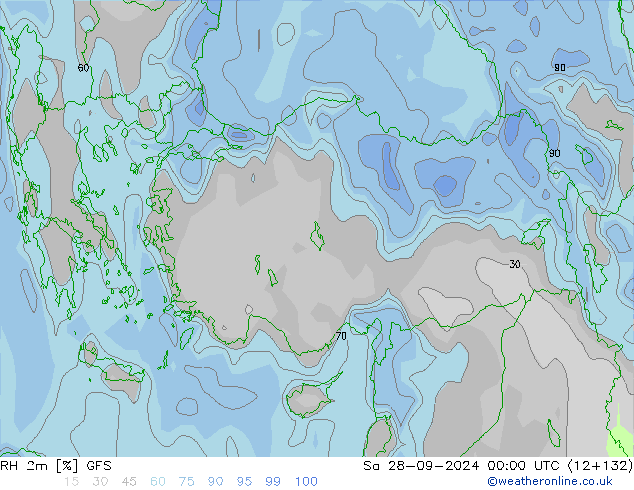 RH 2m GFS Sa 28.09.2024 00 UTC