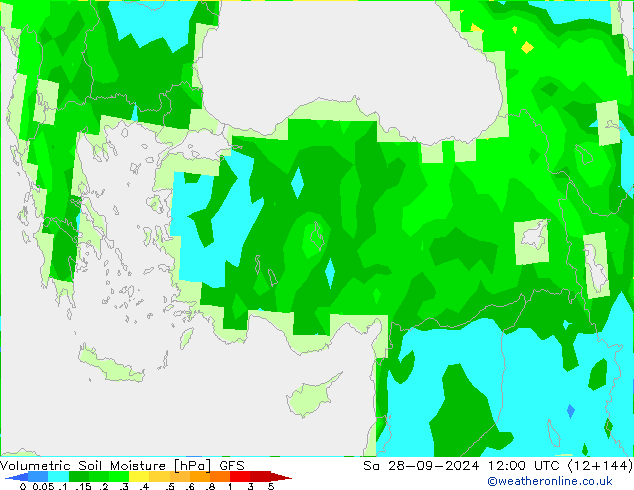 Wassergehalt GFS Sa 28.09.2024 12 UTC