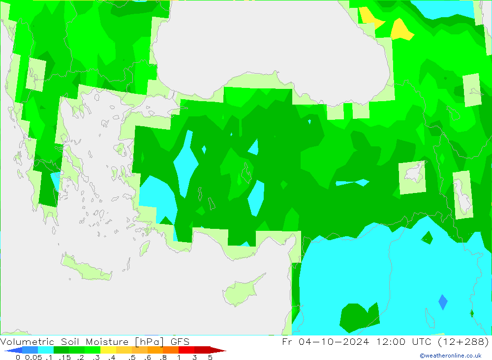 Wassergehalt GFS Fr 04.10.2024 12 UTC