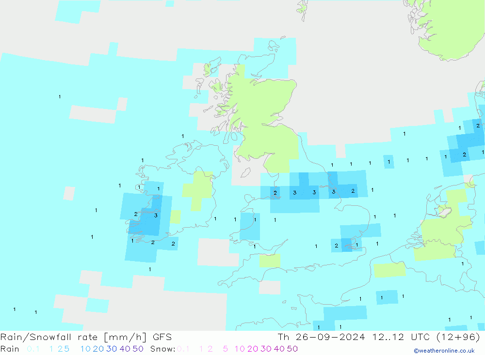 Kar/Yağmur Oranı GFS Per 26.09.2024 12 UTC