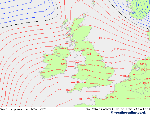 GFS: Sa 28.09.2024 18 UTC