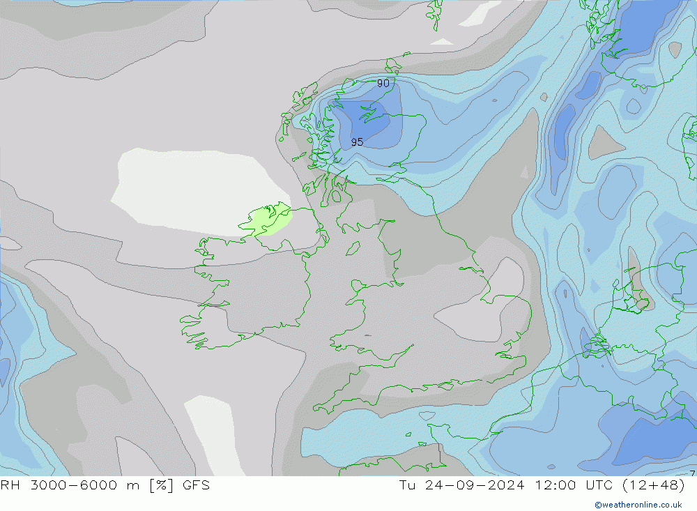 RV 3000-6000 m GFS di 24.09.2024 12 UTC