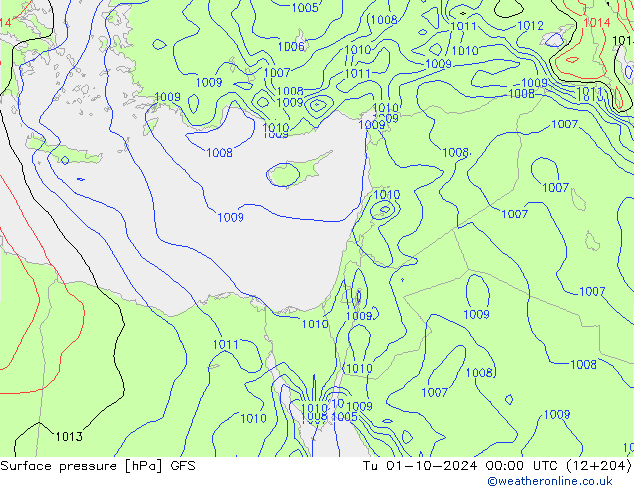      GFS  01.10.2024 00 UTC