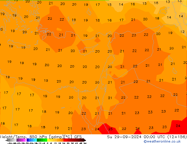 Z500/Rain (+SLP)/Z850 GFS Dom 29.09.2024 00 UTC