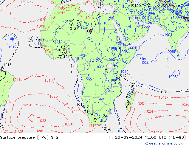 GFS: do 26.09.2024 12 UTC