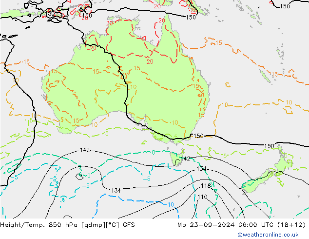 Z500/Rain (+SLP)/Z850 GFS Mo 23.09.2024 06 UTC