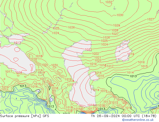 GFS: Do 26.09.2024 00 UTC