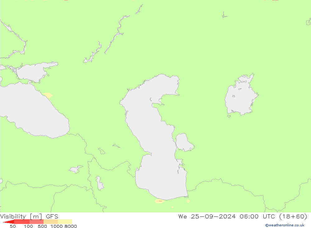 widzialność GFS śro. 25.09.2024 06 UTC