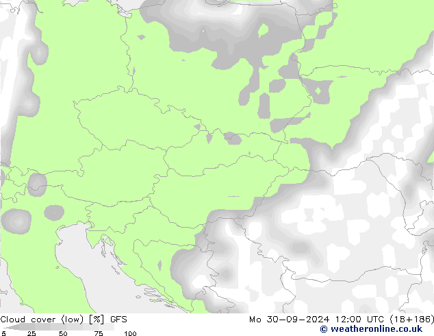 Wolken (tief) GFS Mo 30.09.2024 12 UTC