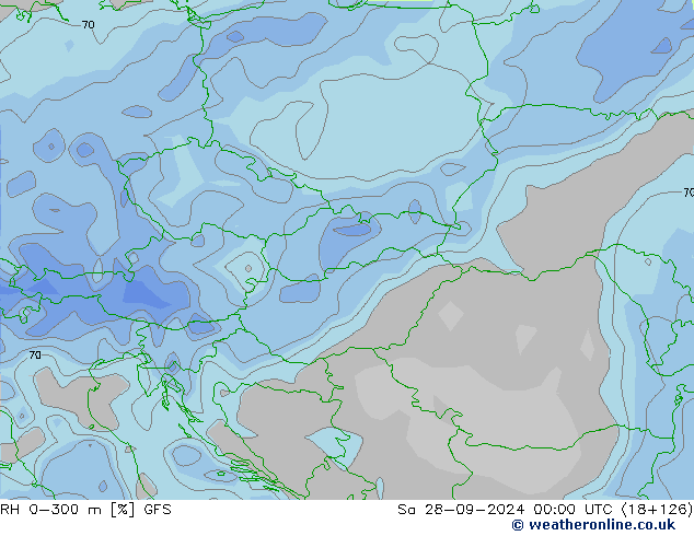 RH 0-300 m GFS So 28.09.2024 00 UTC