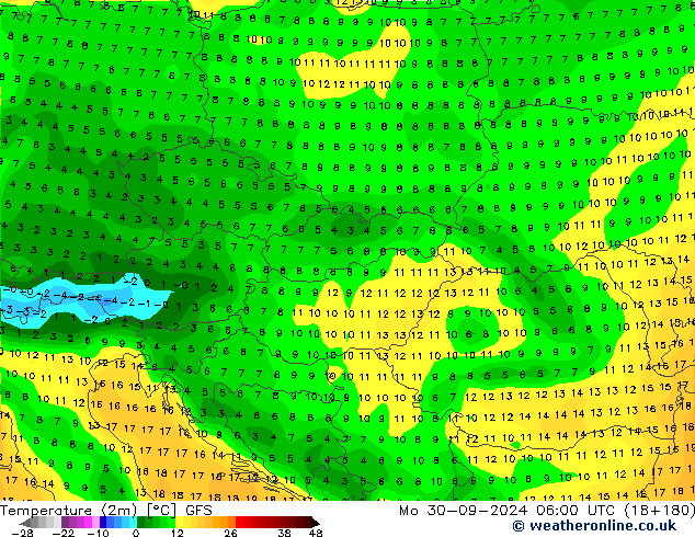 GFS: lun 30.09.2024 06 UTC