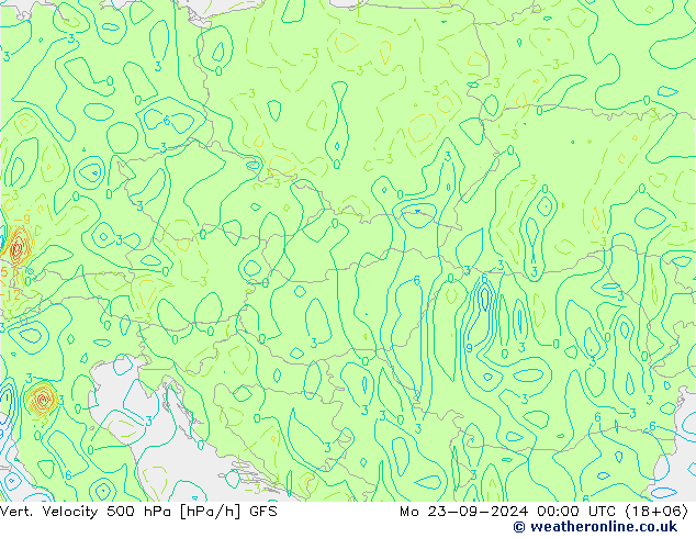 Vert. Velocity 500 hPa GFS Mo 23.09.2024 00 UTC