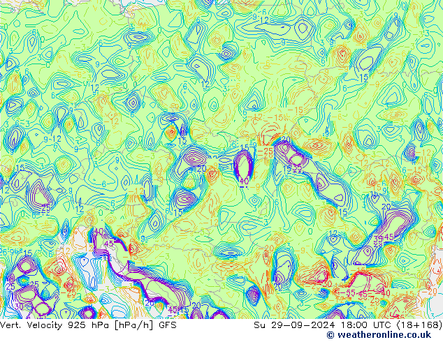 Vert. Velocity 925 hPa GFS So 29.09.2024 18 UTC