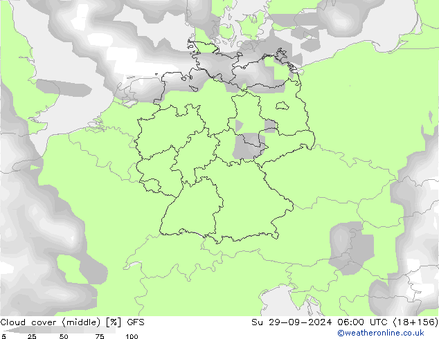 облака (средний) GFS Вс 29.09.2024 06 UTC