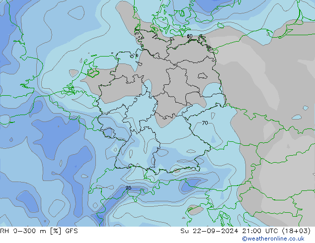 RH 0-300 m GFS  2024