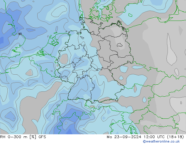 0-300 m Nispi Nem GFS Pzt 23.09.2024 12 UTC