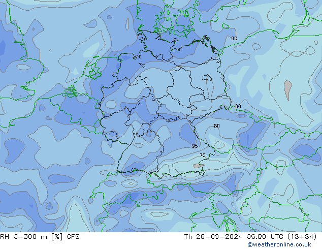 RV 0-300 m GFS do 26.09.2024 06 UTC