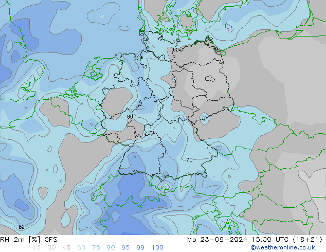 RH 2m GFS Seg 23.09.2024 15 UTC