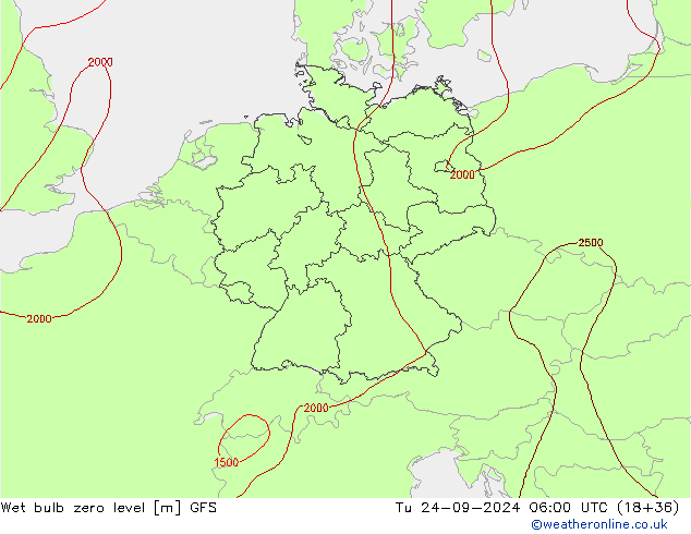 Theta-W Nulgradenniveau GFS di 24.09.2024 06 UTC