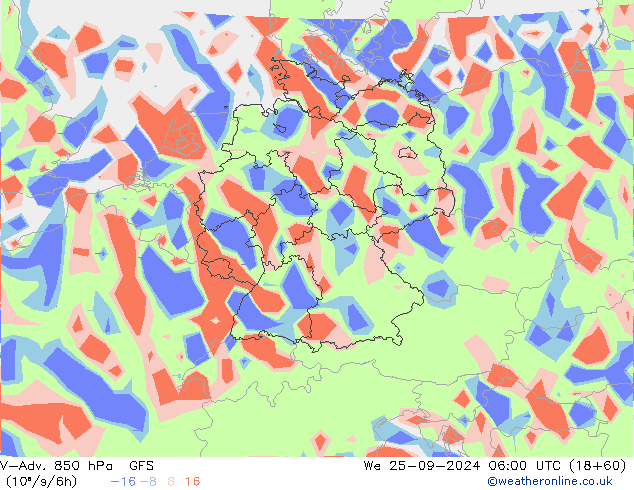 V-Adv. 850 hPa GFS St 25.09.2024 06 UTC