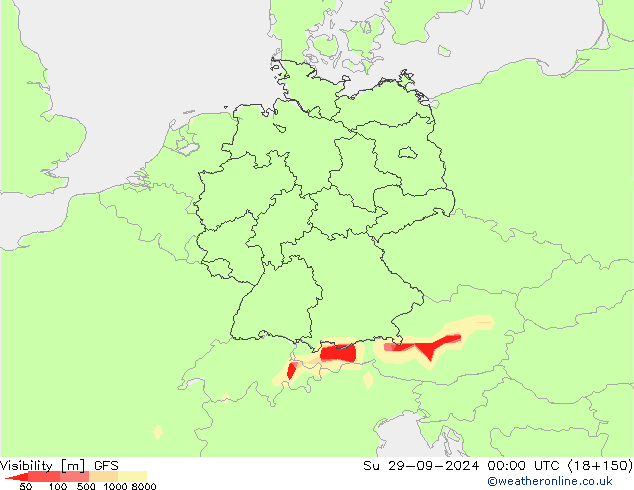 Sichtweite GFS So 29.09.2024 00 UTC