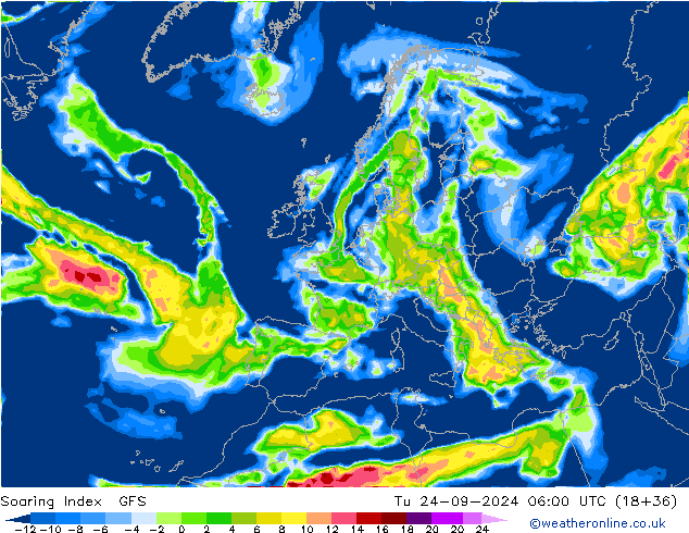 Soaring Index GFS Ter 24.09.2024 06 UTC