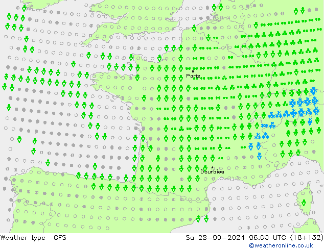 Weather type GFS Sa 28.09.2024 06 UTC