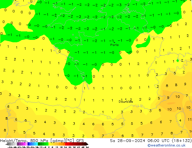 Z500/Rain (+SLP)/Z850 GFS Sa 28.09.2024 06 UTC