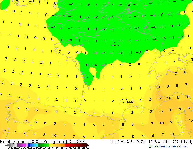 Z500/Rain (+SLP)/Z850 GFS Sa 28.09.2024 12 UTC