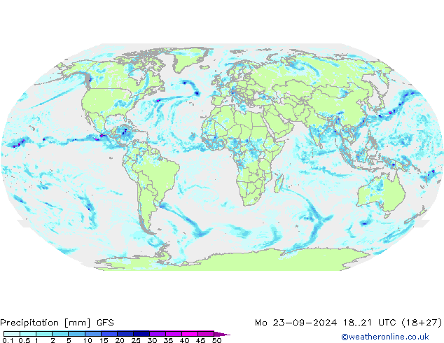 Yağış GFS Pzt 23.09.2024 21 GMT