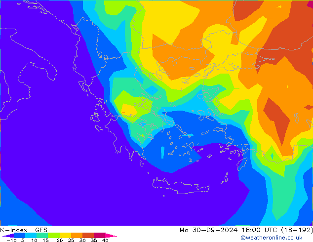 K-Index GFS Mo 30.09.2024 18 UTC