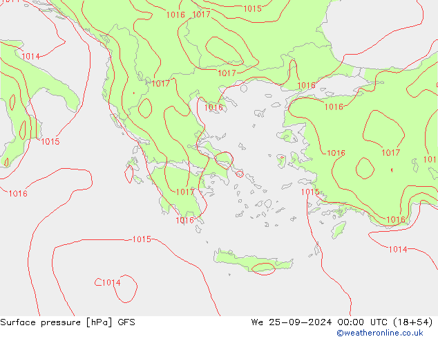 GFS: mié 25.09.2024 00 UTC