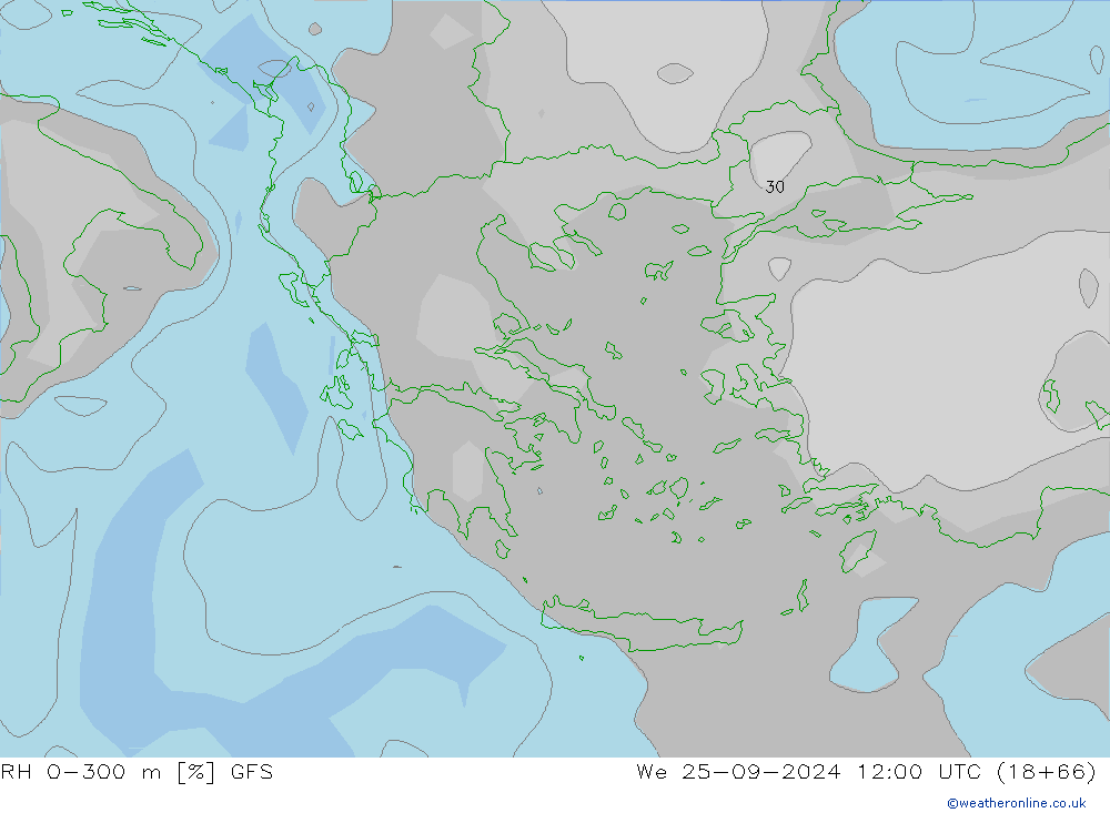 RH 0-300 m GFS Setembro 2024