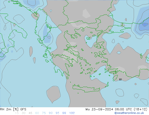 RH 2m GFS  23.09.2024 06 UTC