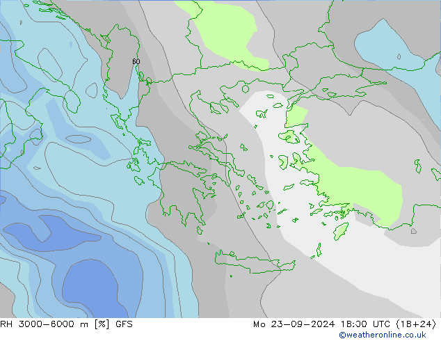 RH 3000-6000 m GFS Seg 23.09.2024 18 UTC