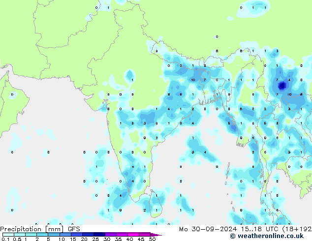 GFS: Pzt 30.09.2024 18 UTC