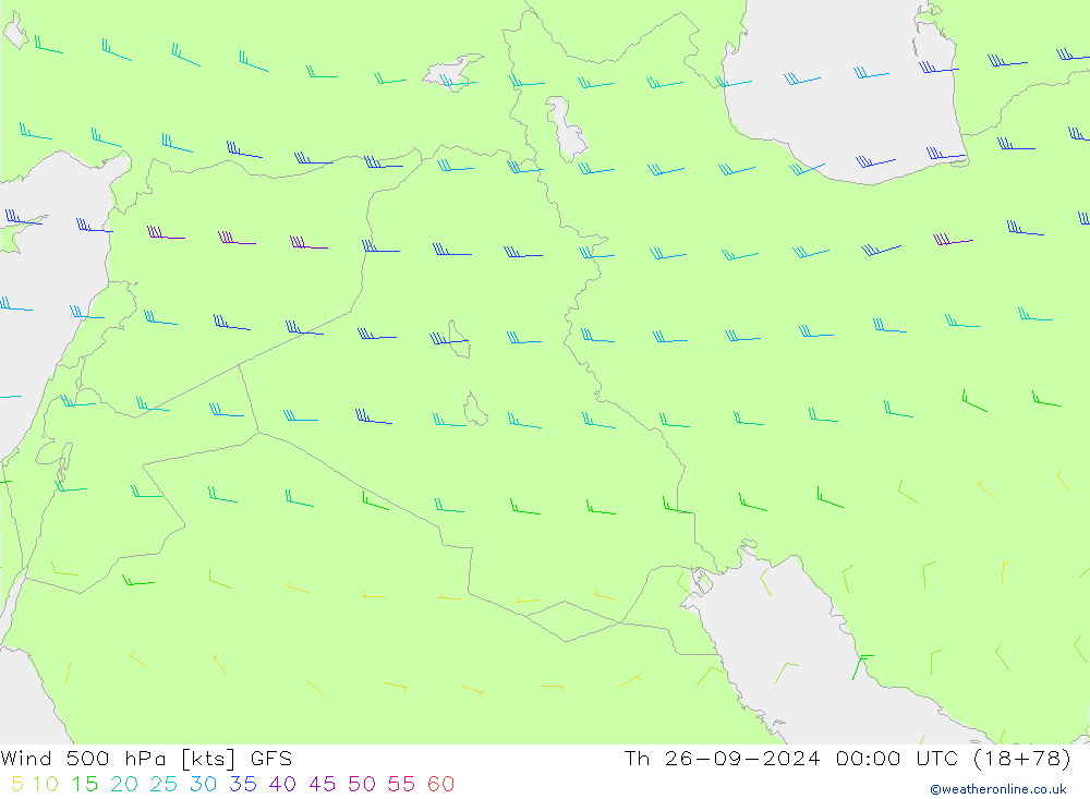  500 hPa GFS  26.09.2024 00 UTC