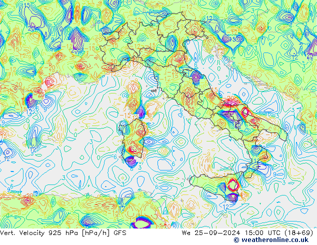 Vert. Velocity 925 hPa GFS  2024