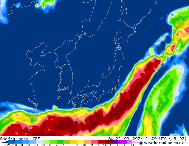 Soaring Index GFS Dom 22.09.2024 21 UTC