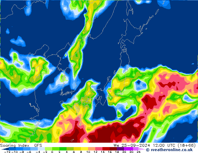 Soaring Index GFS We 25.09.2024 12 UTC