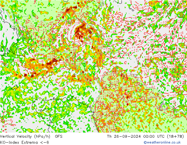 Convection-Index GFS Th 26.09.2024 00 UTC