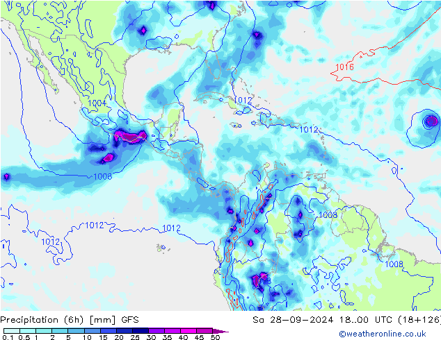 Z500/Rain (+SLP)/Z850 GFS Sa 28.09.2024 00 UTC