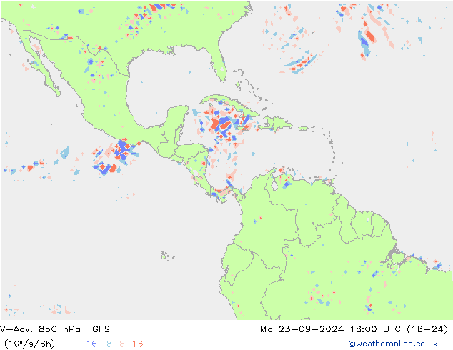 V-Adv. 850 hPa GFS Mo 23.09.2024 18 UTC