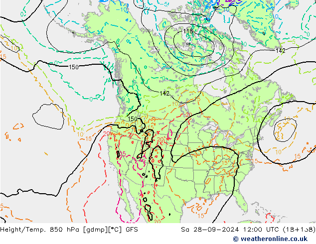 Z500/Rain (+SLP)/Z850 GFS So 28.09.2024 12 UTC