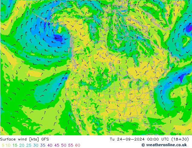  10 m GFS  24.09.2024 00 UTC