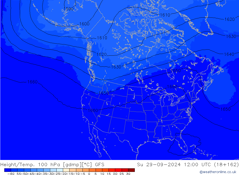 Height/Temp. 100 гПа GFS Вс 29.09.2024 12 UTC