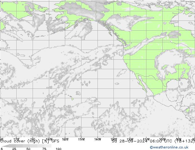 Nubi alte GFS sab 28.09.2024 06 UTC